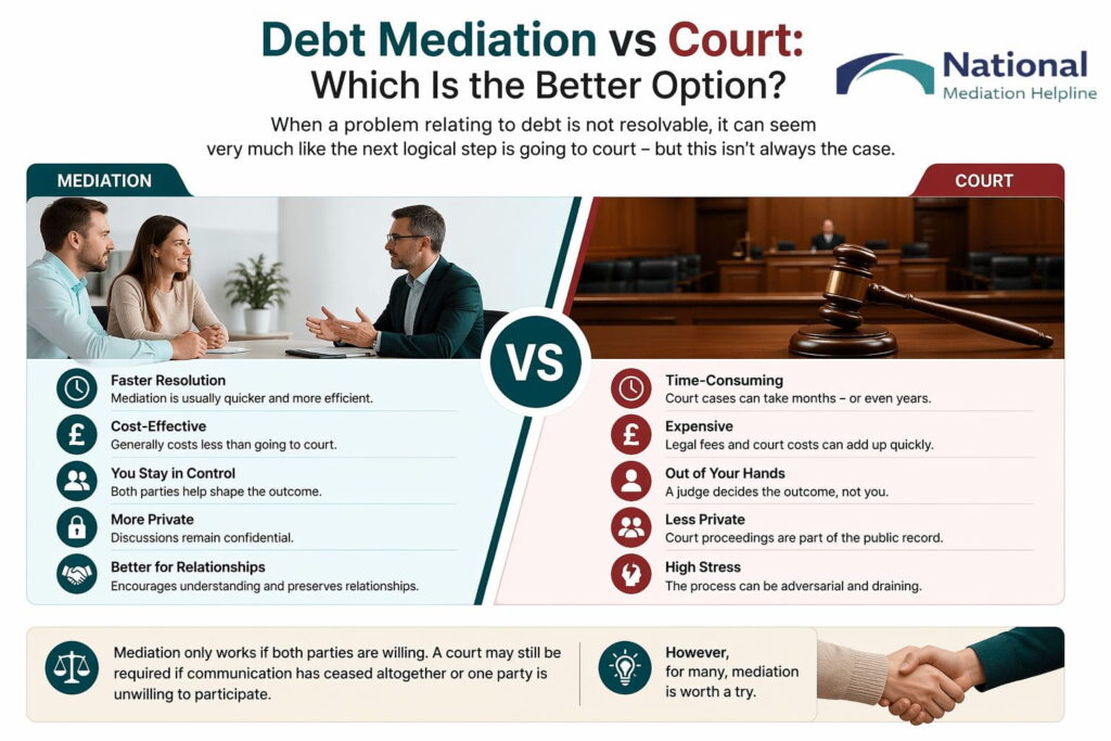 Debt Mediation vs Court: Which Is the Better Option Macclesfield