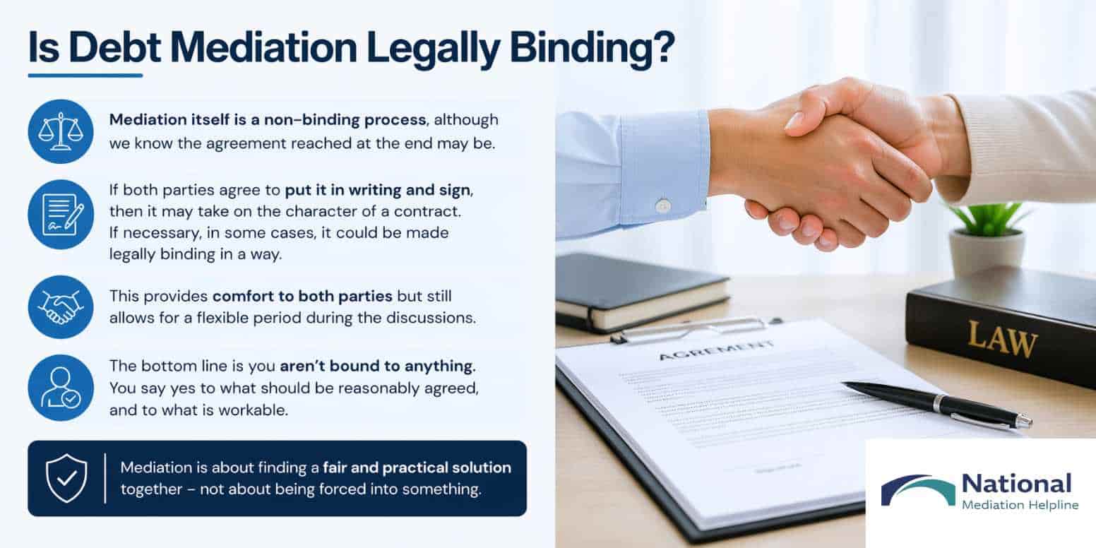 Is Debt Mediation Legally Binding Macclesfield