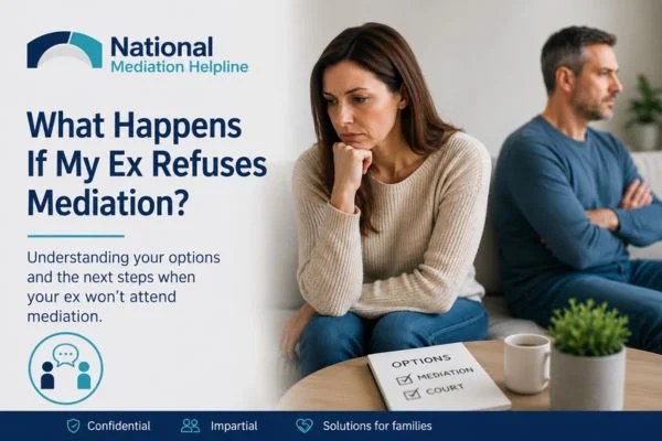 what if my ex refuses mediation Macclesfield?